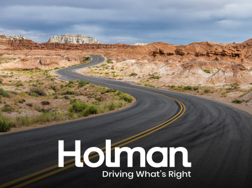 a road going through a desert