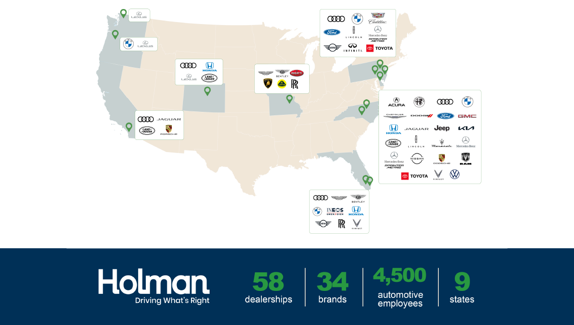 Holman Finalizes Acquisition of Leith Automotive, Nearly Doubles Retail Business