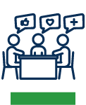 a group of people sitting at a table
