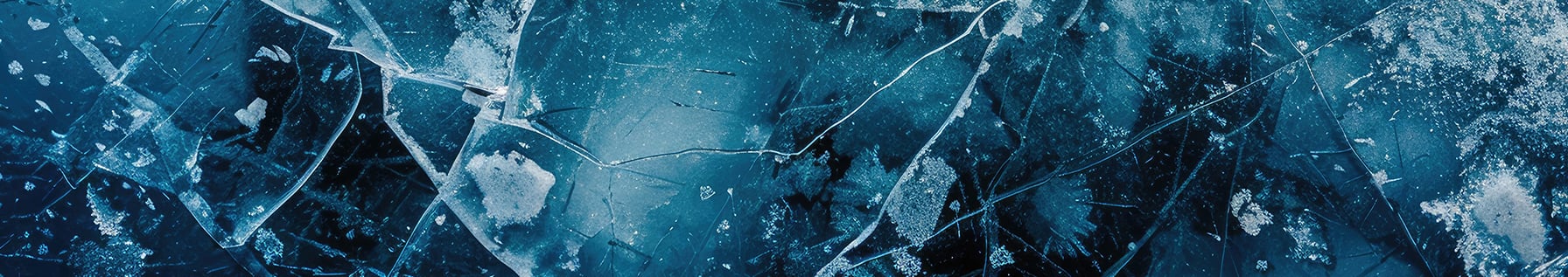 a blue ice with cracks