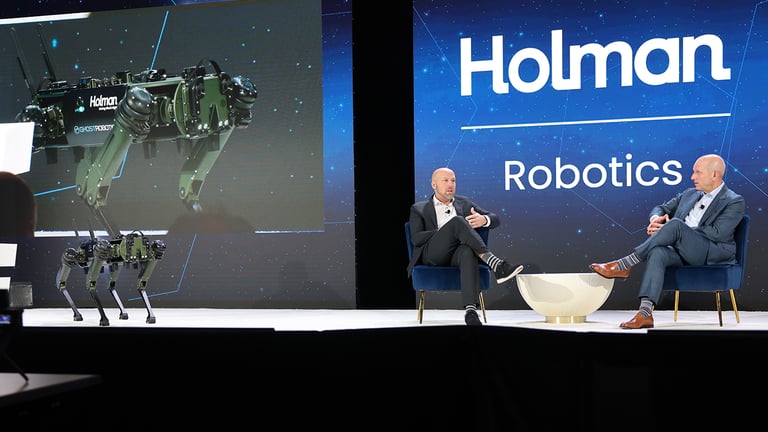 Discussion about advanced robotic technology.