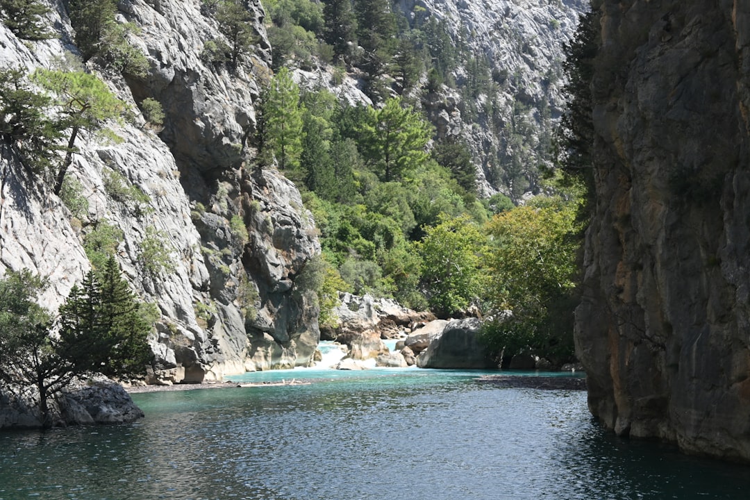 Group of people white-water rafting in Koprulu Canyon