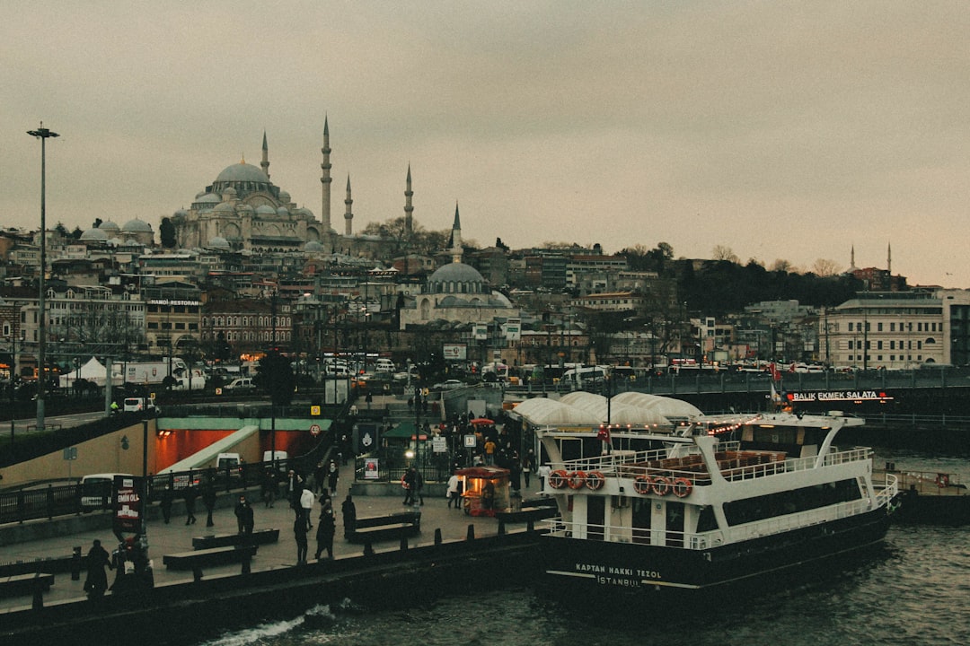 Colorful spices and lamps in Istanbul's Grand Bazaar