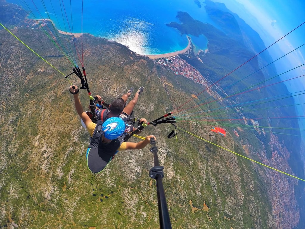 Aerial view of Oludeniz Blue Lagoon Fethiye