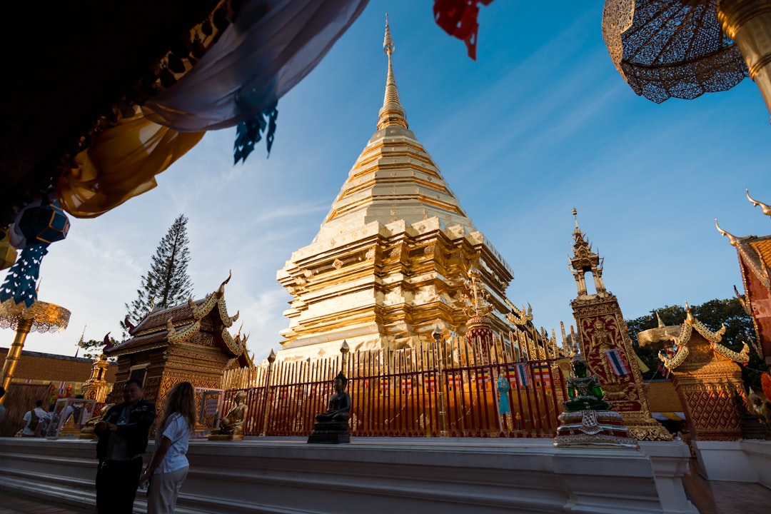Panoramiczny widok na Chiang Mai ze świątyni Doi Suthep