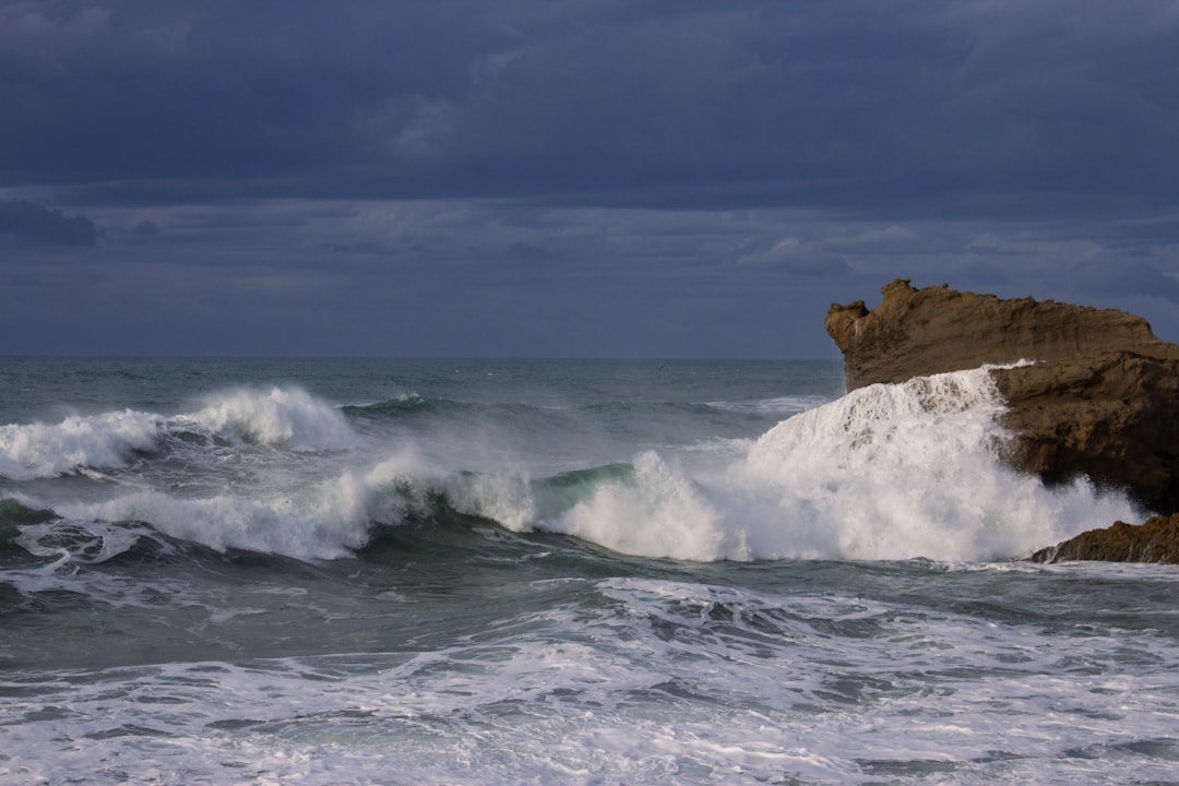 Scenic coastal path in Biarritz