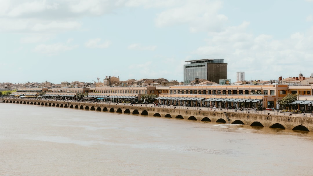 Bordeaux cityscape with Place de la Bourse and the Garonne River