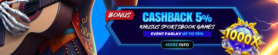 BONUS CASHBACK 5% SPORTSBOOK