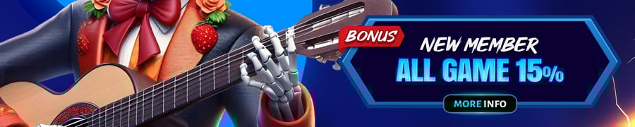 BONUS NEW MEMBER 15% GAME SLOT