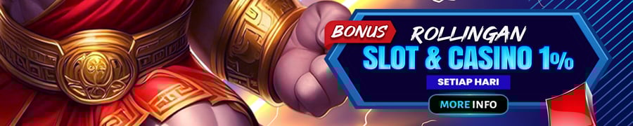 BONUS ROLLINGAN SLOT & CASINO 1%