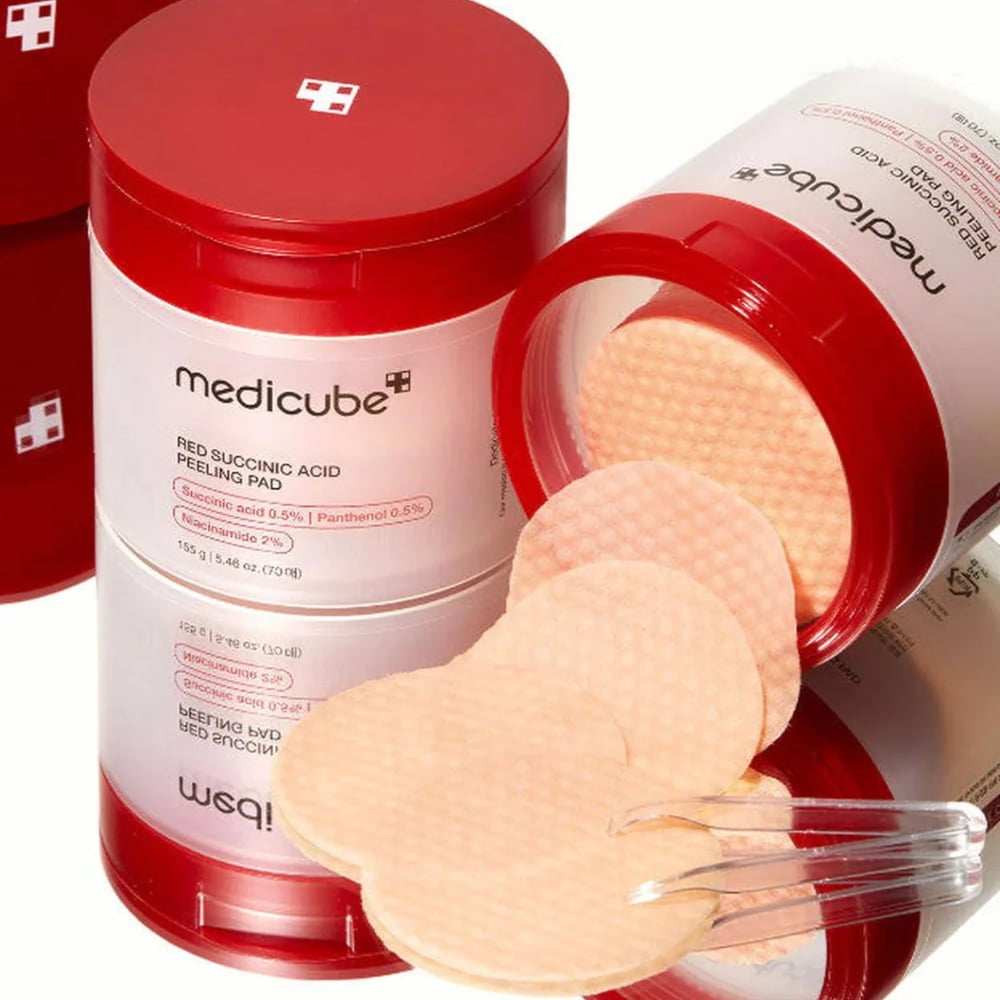 Red Succinic Acid Panthenol Pads - Image 2