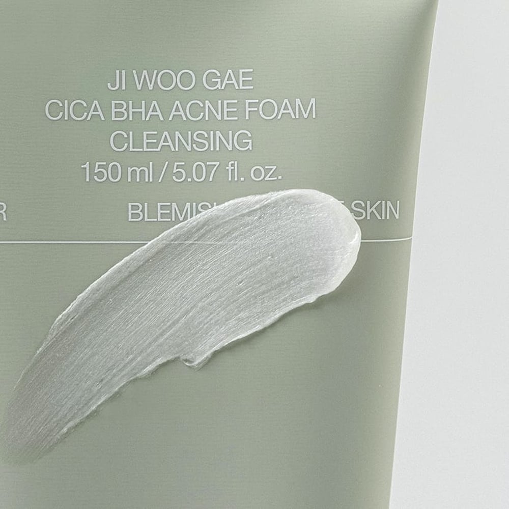 Ji Woo Gae Cica BHA Acne Foam Cleansing - Image 2