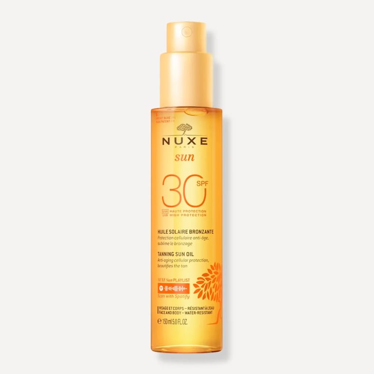 Sun Huile Solaire Bronzante Visage Et Corps Spf30