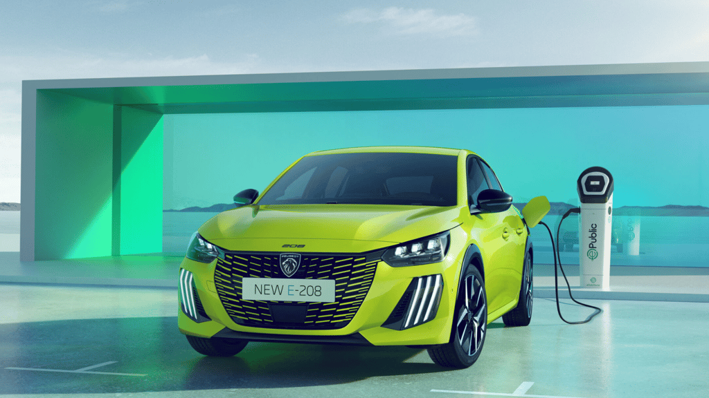 voiture électrique peugeot e-208