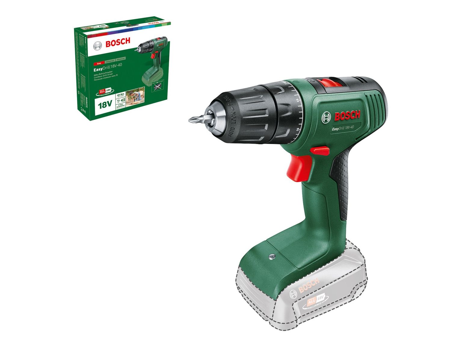 Bosch 18V EasyDrill Drill Driver - Skin Only | Trade Tested