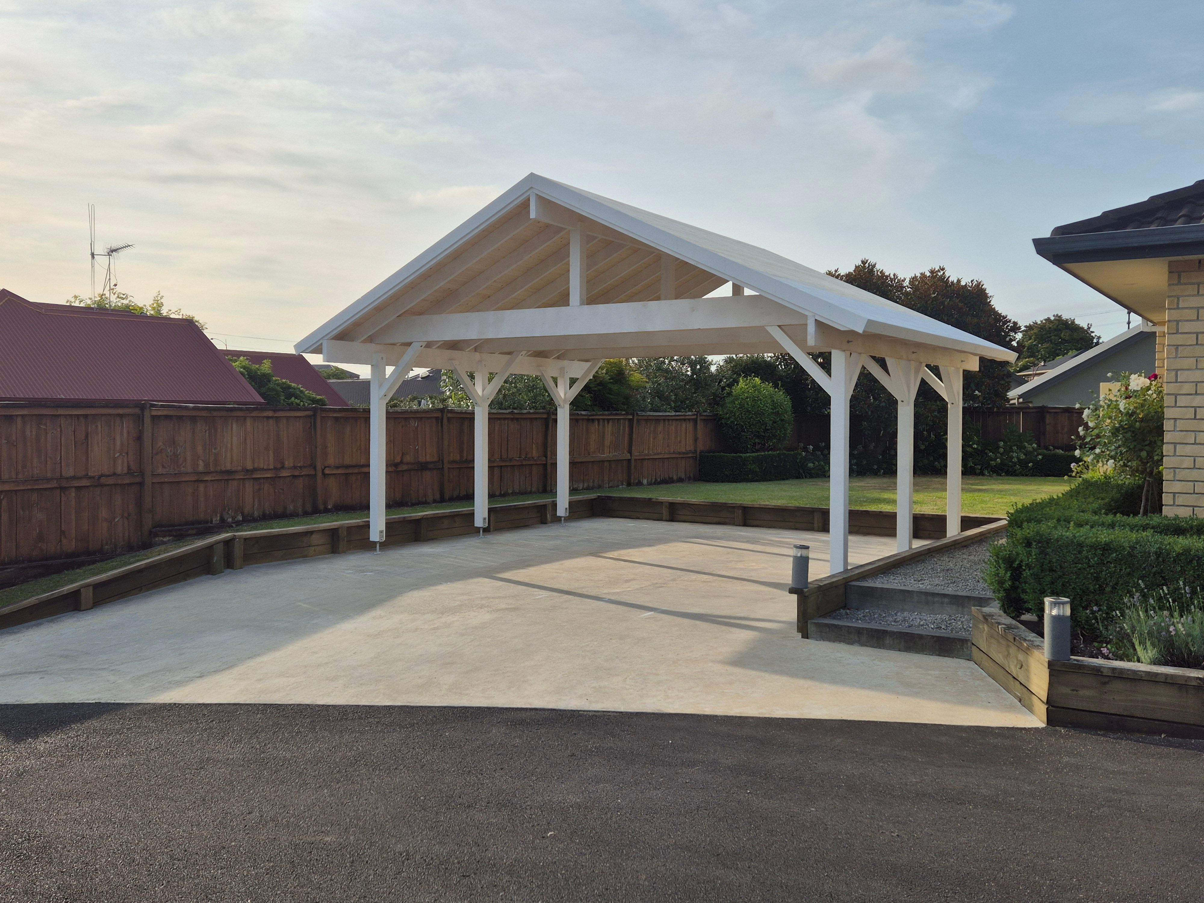 Customer photo of Wooden Carport Robert 5.55m x 5.1m