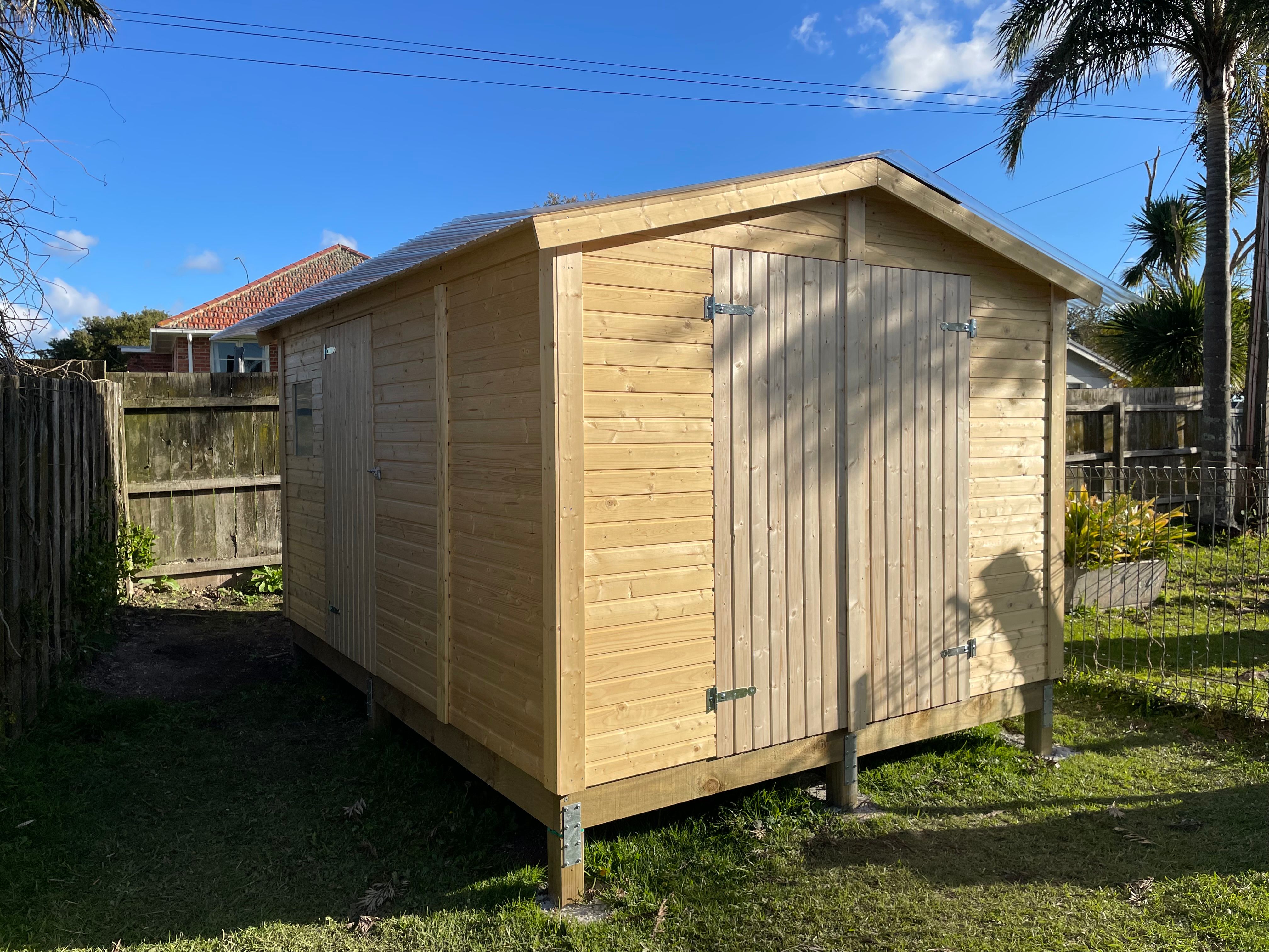 Customer photo of Wooden Garden Shed Dan 2.73m x 3.7m x 1.9m