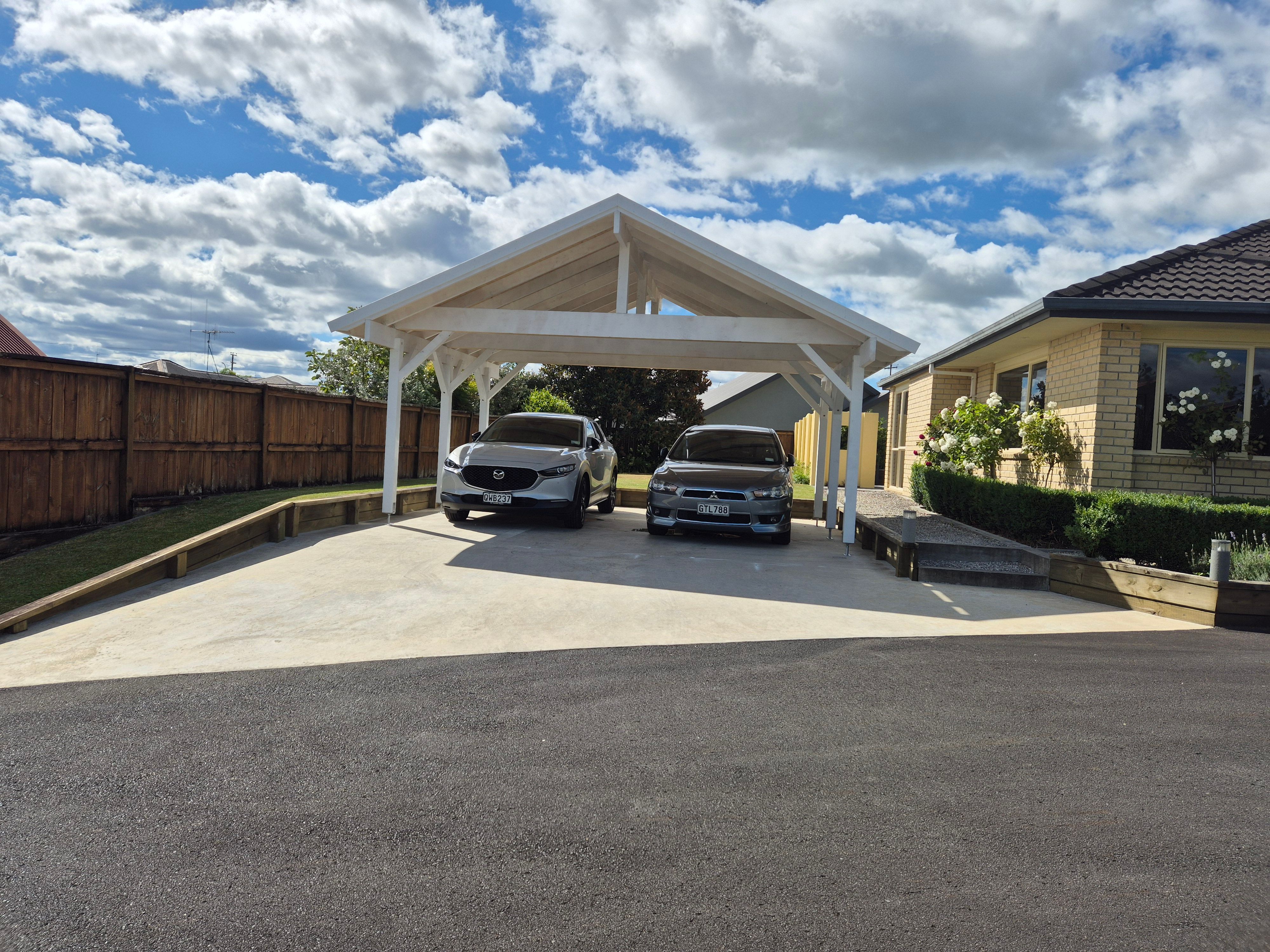 Customer photo of Wooden Carport Robert 5.55m x 5.1m