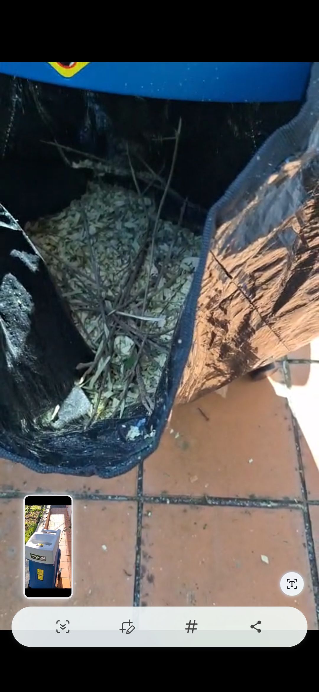 Customer photo of Hyundai Garden Chipper Shredder 2400W 45L Bag