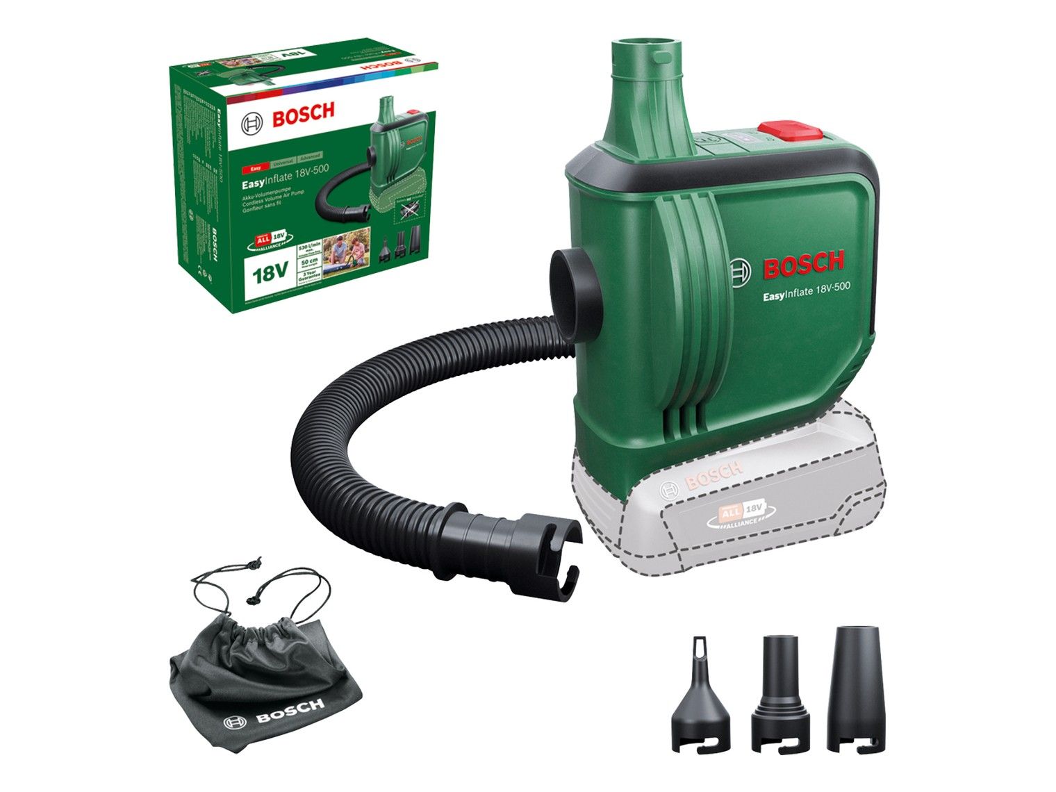 Bosch 18V Easy Inflator Deflator - Skin Only | Trade Tested