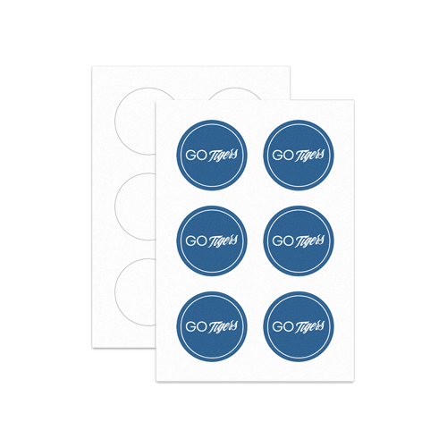 원형 패브릭 판 스티커위에 인쇄된 이미지