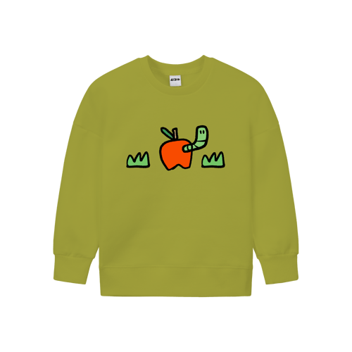 필잇 시그니처 겨울 맨투맨 (기모) (키즈)위에 인쇄된 이미지