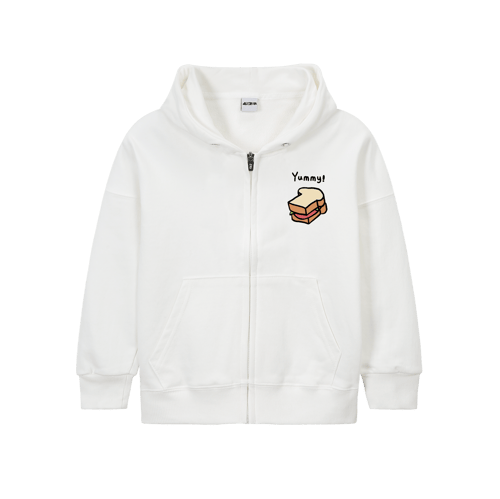 필잇 시그니처 사계절 후드 집업 (쭈리) (키즈)위에 인쇄된 이미지