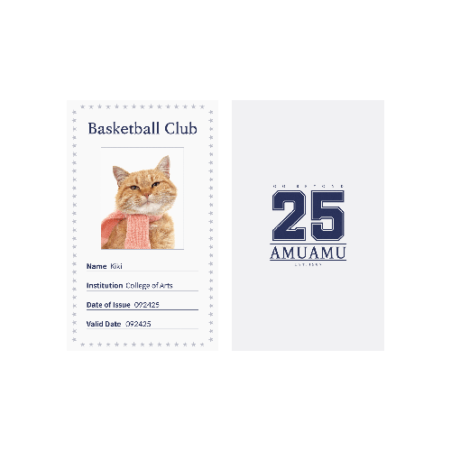 기본 명함 (52x86mm) (세로)위에 인쇄된 이미지