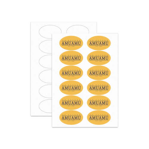 타원 패브릭 판 스티커위에 인쇄된 이미지