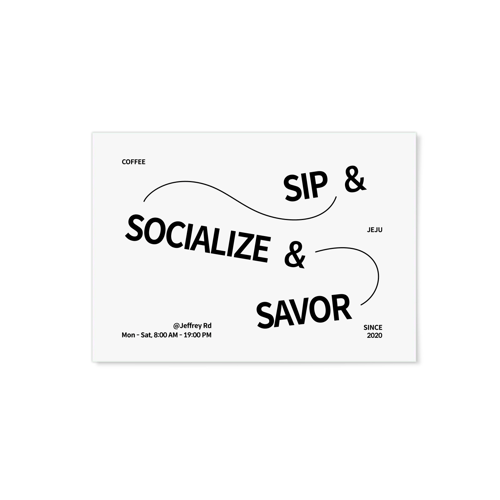 종이 포스터 (가로)위에 인쇄된 이미지