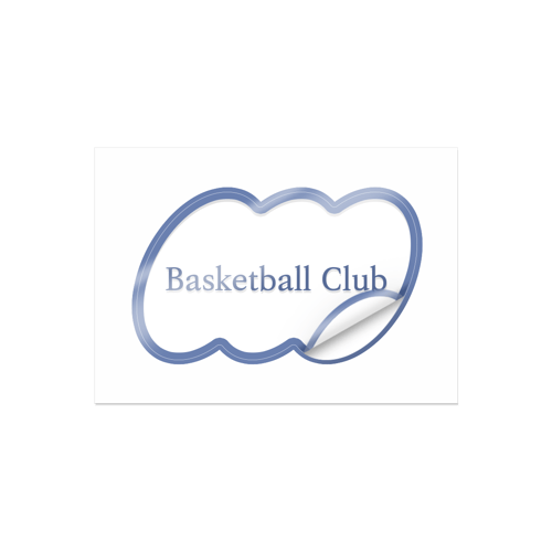 동글동글 투명 스티커위에 인쇄된 이미지