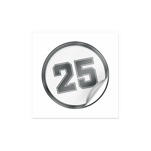 원형 투명 스티커위에 인쇄된 이미지