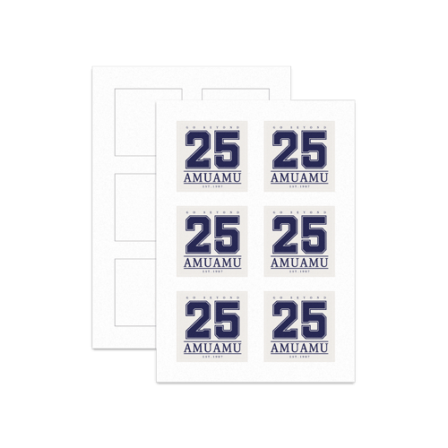 네모 패브릭 판 스티커위에 인쇄된 이미지