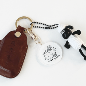 원형 아크릴 키링의 이미지