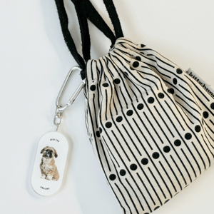 라운딩 아크릴 키링의 이미지