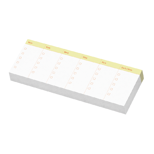 위클리 메모패드 (195x70mm) (10권)위에 인쇄된 이미지