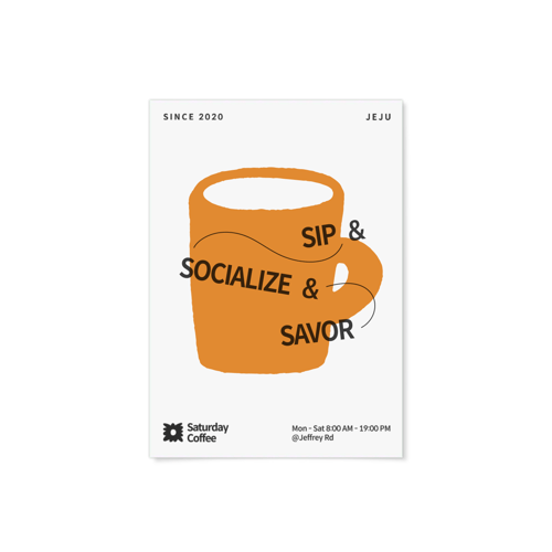 종이 포스터 (세로)위에 인쇄된 이미지