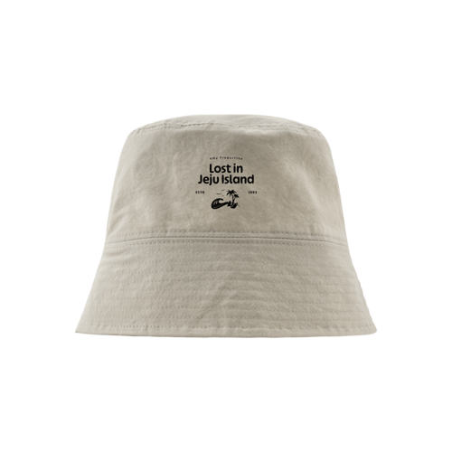 다운챙 버킷햇위에 인쇄된 이미지