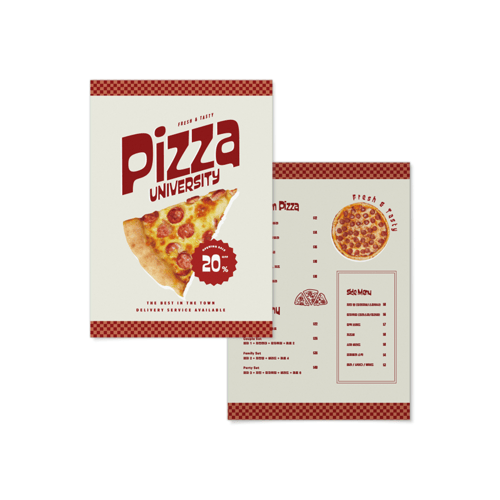 전단지 (양면) (세로)위에 인쇄된 이미지