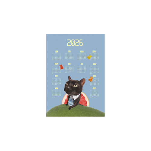 포스터 연간 캘린더 (A3) (1장)위에 인쇄된 이미지