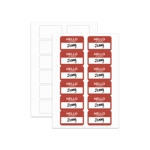 둥근 사각 패브릭 판 스티커위에 인쇄된 이미지