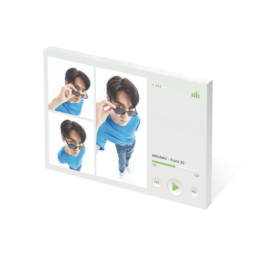 아크릴 포토 블록 (6x4 inch) (가로)위에 인쇄된 이미지