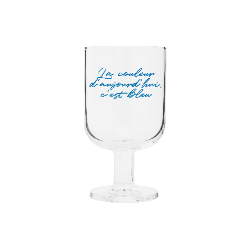 고블렛 잔위에 인쇄된 이미지