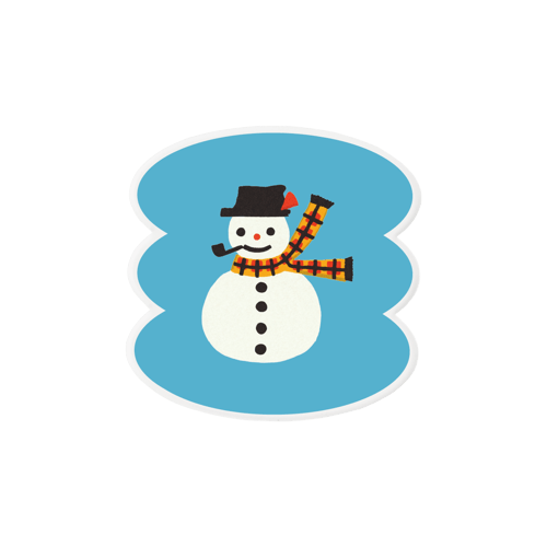 구름 아크릴 코스터위에 인쇄된 이미지