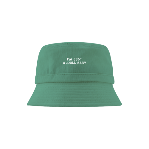 키즈 데일리 버킷햇위에 인쇄된 이미지