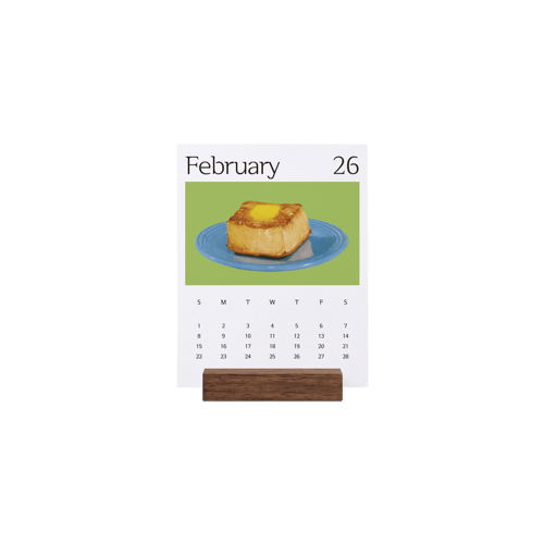 우드 스탠드 캘린더 (110x140mm) (13장)위에 인쇄된 이미지