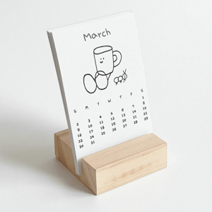 우드 스탠드 캘린더 (55x85mm) (13장)의 이미지