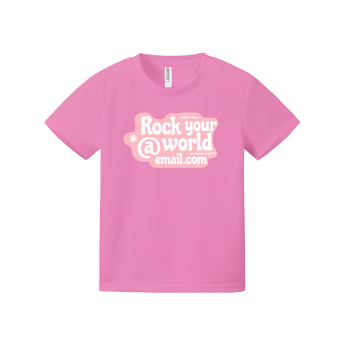 글리머 드라이 반팔 티셔츠 (기능성) (키즈)위에 인쇄된 이미지