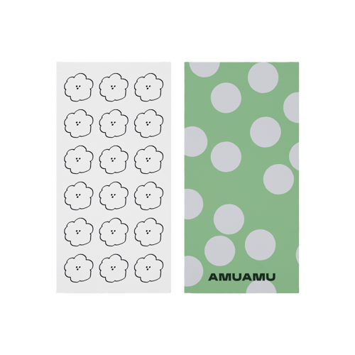 베이직 타올위에 인쇄된 이미지