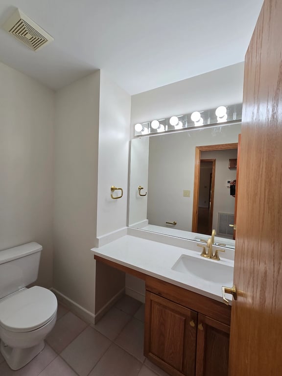 Downstairs half bathroom wall and ceiling painting using Sherwin Williams wall paint and Benjamin Moore ceiling paint.